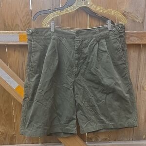 Cherokee Olive Green Flat Front Men's Shorts